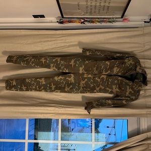 Free people camo jumpsuit